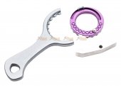 Bow Master Hop-Up Adjustment Wheel Set for UMAREX / VFC MP5 GBB Gen.2 (Purple, Silver)