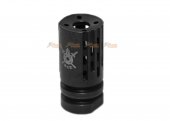 pts battle comp 2.0 scv black oxide airsoft flash hider 14mm cw black