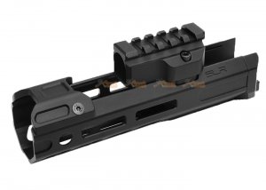 slr airsoftworks 6.5” light mlok ext extended handguard for tokyo marui akm gbbr