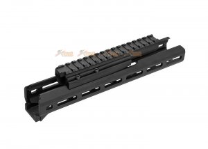 Hephaestus 10.5 inch M-lok Handguard Set With Railed Gas Tube for GHK/ LCT AK (Type III Hard-Coat Anodized)