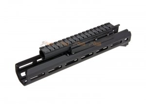 hephaestus 10.5 inch mlok handguard set with railed gas tube for ghk lct ak type iii hardcoat anodized