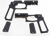 AW CUSTOM 1911 Rail Add On Kit For AW NE/ WE 1911 GBB (Non-Railed Ver.) - Black