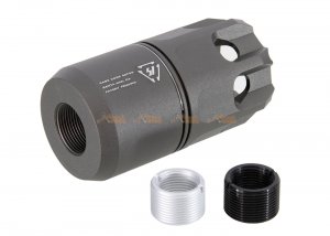 g&p strike industries oppressor for m4 14mm cw & 14mm ccw muzzle devices grey