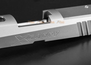 mafio airsoft sig x carry stainless steel slide kit for vfc sig air m18 gbb silver