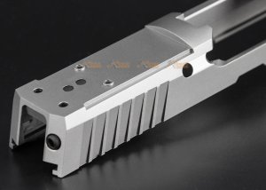 mafio airsoft sig x carry stainless steel slide kit for vfc sig air m18 gbb silver