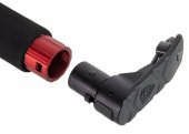 aps phantom extremis rifles mk4 tron stock with foam cheek rest red with bolt plate black