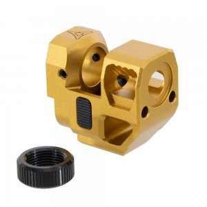 RGW KI Velocity Style Compensator CCW 14mm for SIG AIR/VFC P320 M17 M18 GBB (Golden)