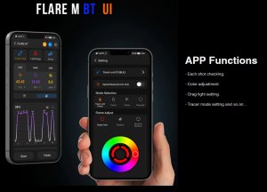 eshooter flare bt m tracer unit rgb rainbow color bluetooth fuction 